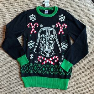 NWT Star Wars Men’s small Vader Holiday Sweater